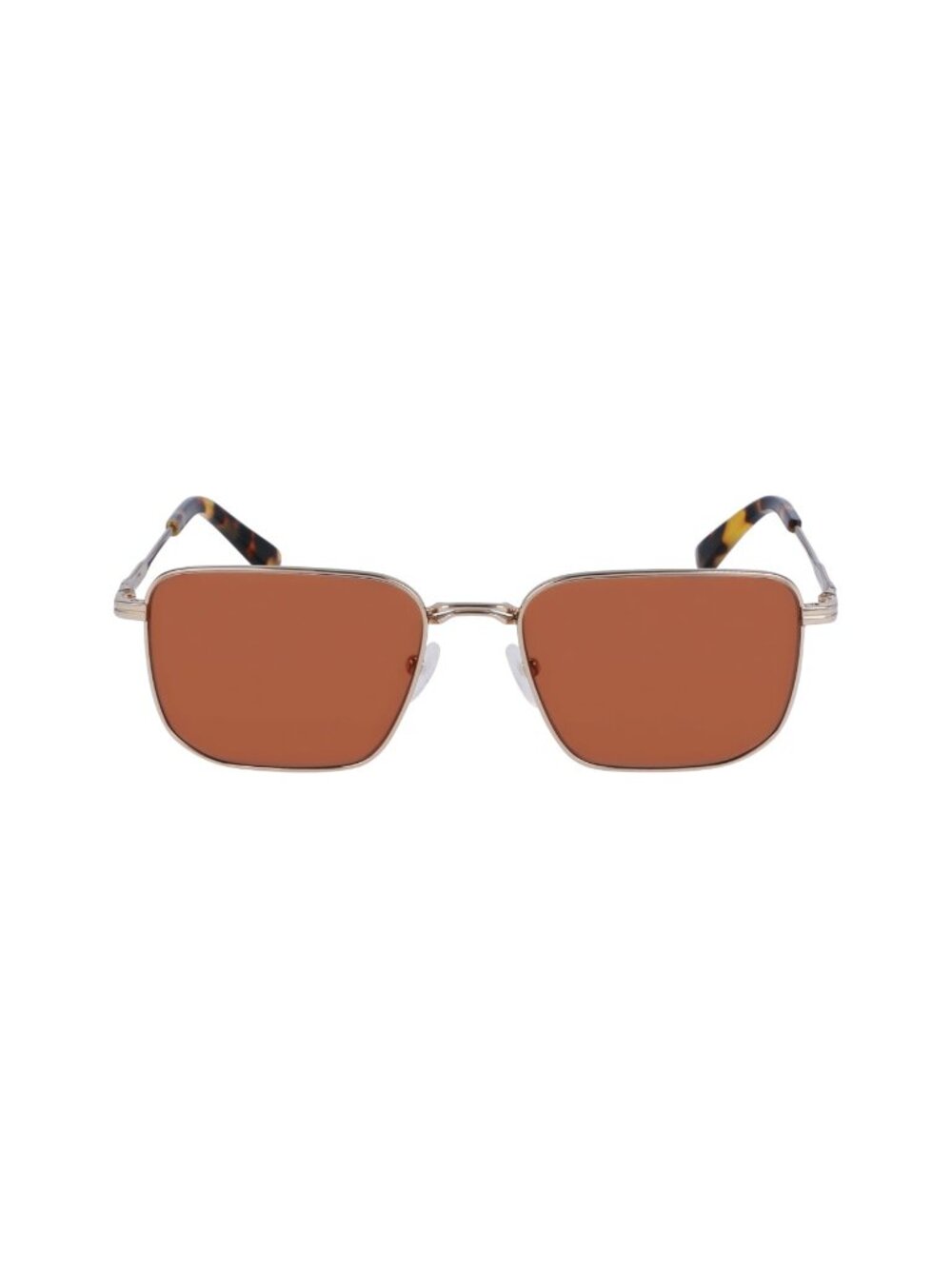 New Calvin Klein Men's Sunglasses Gold Rectangle Metal Frame CK23101S 717 55